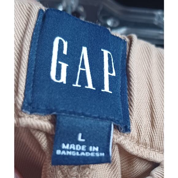 NWT Gap Tencel Shorts Beige Elastic Waist Drawstring Pockets Women's Large Soft - Picture 6 of 8